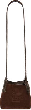 Etro Extra Small Libra Suede Crossbody Bag