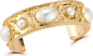 SPHERA MILANO Faux Pearl Cuff Bracelet