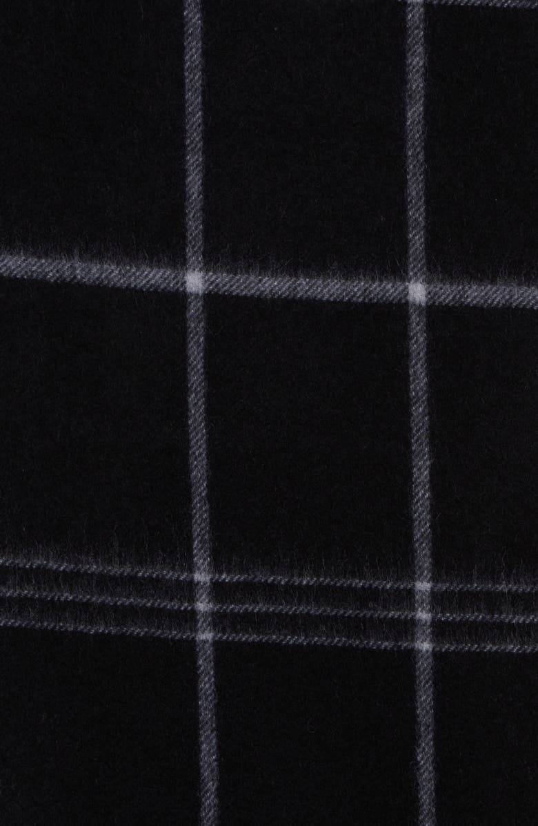 NORDSTROM RACK Cashmere Scarf, Alternate, color, Black Windowpane