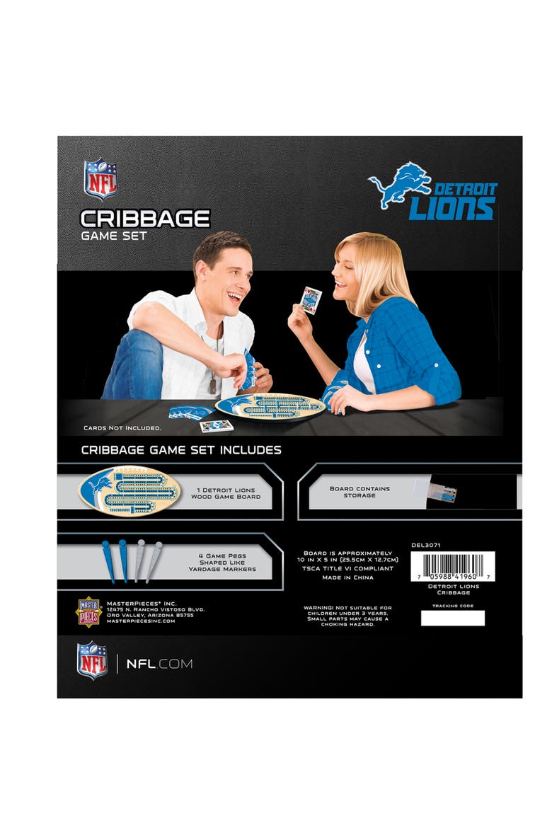 Detroit Lions Cribbage, Alternate, color, Multicolor