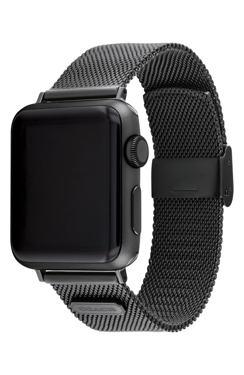 COACH Mesh Apple Watch<sup>®</sup> Watchband, Alternate, color,