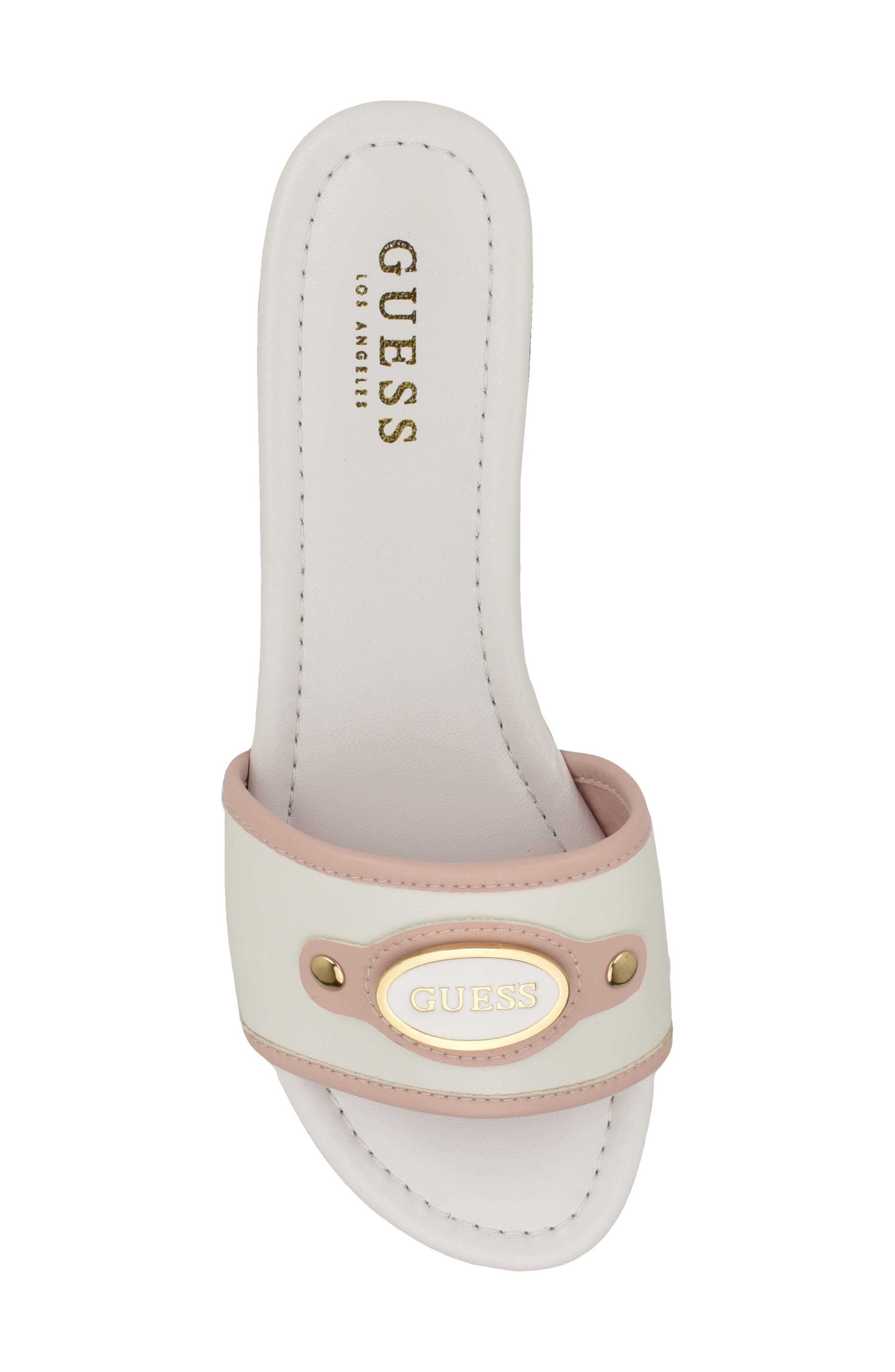 Lyndons Slide Sandal, Alternate, color, WHITE