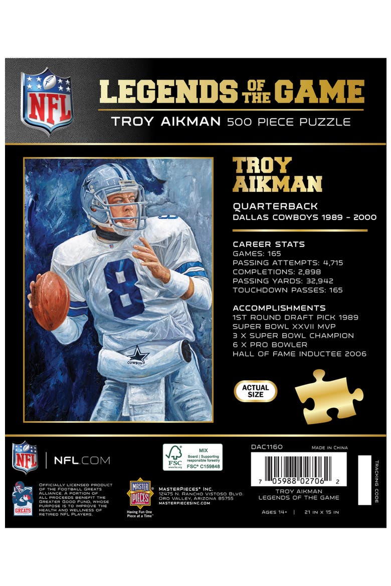 Troy Aikman 500 Piece Jigsaw Puzzle, Alternate, color, Multicolor