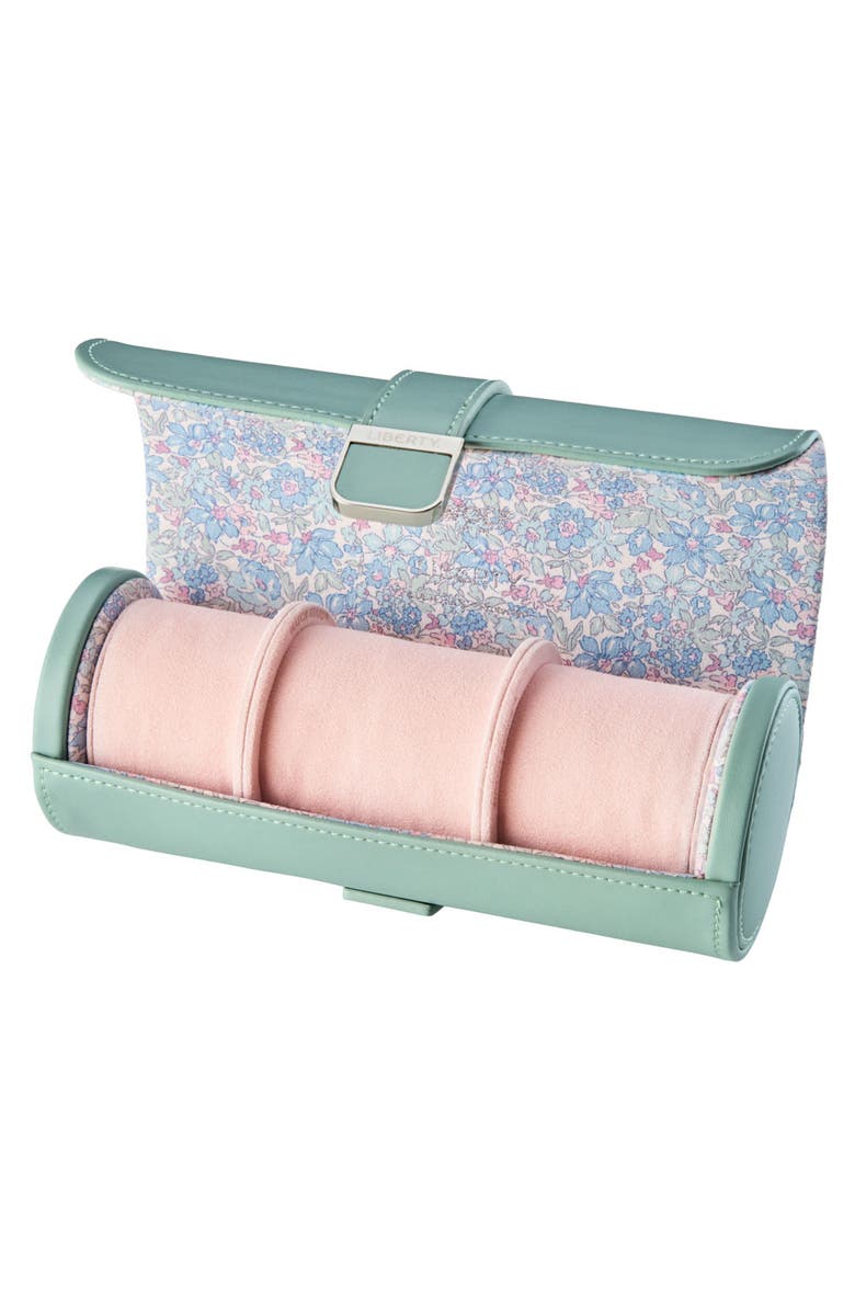 WOLF X LIBERTY Triple Watch Roll, Alternate, color, Sage