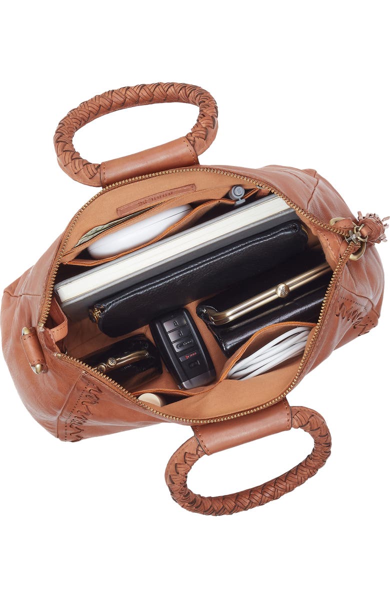 HOBO Medium Sheila Leather Satchel, Alternate, color, Harvest Wheat