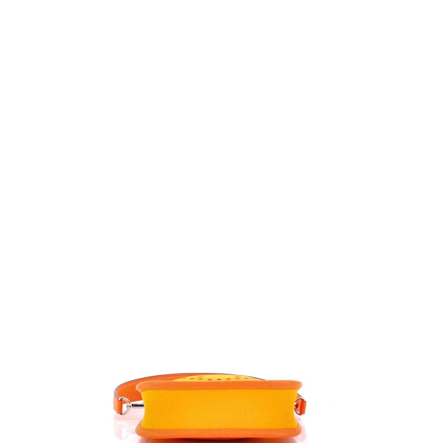 Pre-Owned Hermes Neo Evelyne Bag Toile and Leather TPM, Alternate, color, Orange Minium