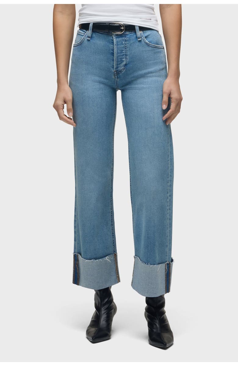 Hudson Jeans Rosie High-Rise Wide Leg Ankle Jean, Main, color, Oak