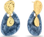 EYE CANDY LOS ANGELES Isadora Hammered Drop Earrings
