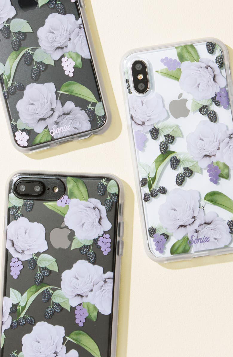 Sonix Floral Berry iPhone 6/6s/7/8 & 6/6s/7/8 Plus Case, Alternate, color, 