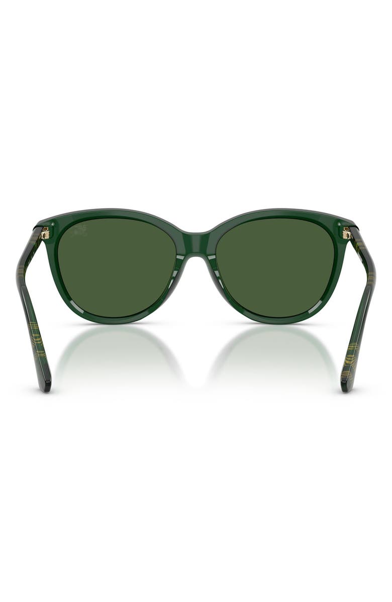 Burberry 55mm Phantos Sunglasses, Alternate, color, Green