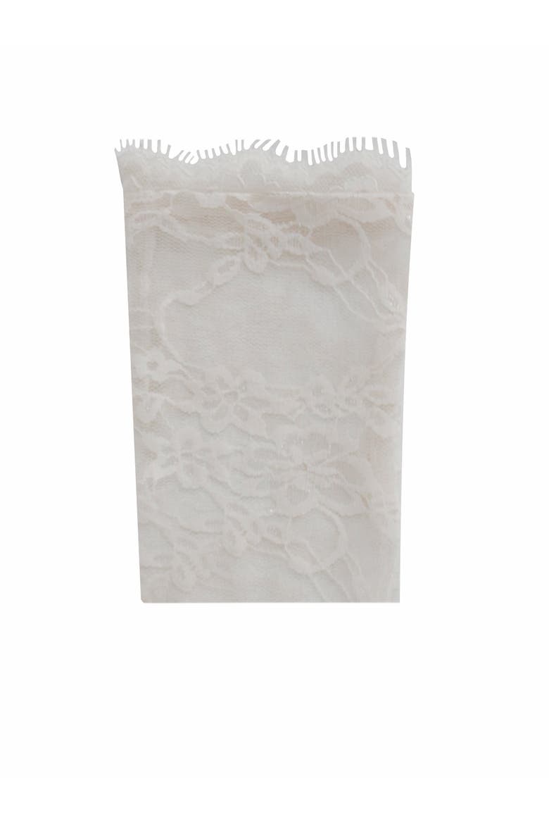 Rae Lace Opera-length Gloves, Alternate, color, White