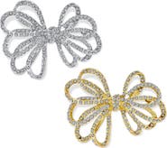 BLING JEWELRY Set of 2 Large Bow Brooches