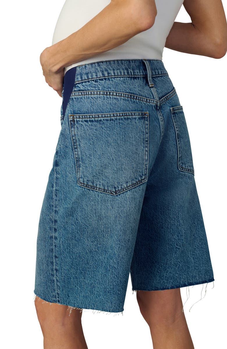 Joe's The Ryan Raw Hem Low Slung Baggy Bermuda Maternity Shorts, Alternate, color,