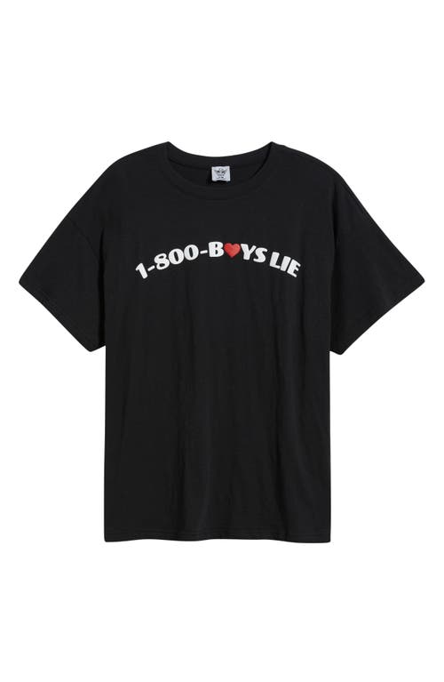 Boys Lie 1-800 Heart Graphic T-shirt In Black