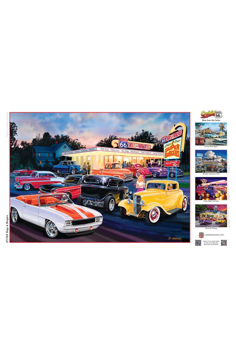 Dogs & Burgers 1000 Piece Jigsaw Puzzle, Alternate, color, Multicolor