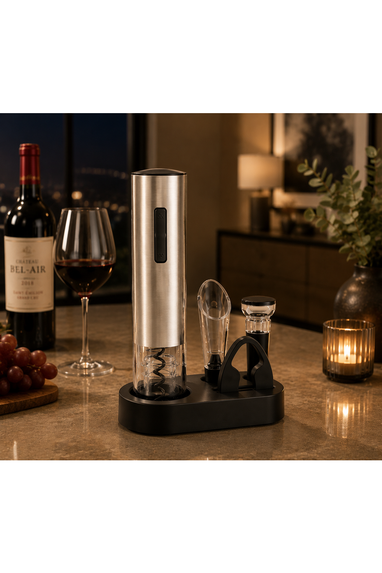 5-Piece Electric Wine Opener Set, Alternate, color, Multicolor