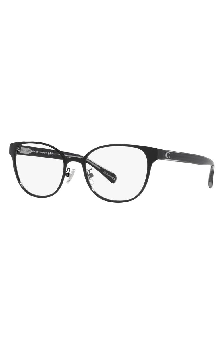 COACH 53mm Square Optical Glasses, Alternate, color, 