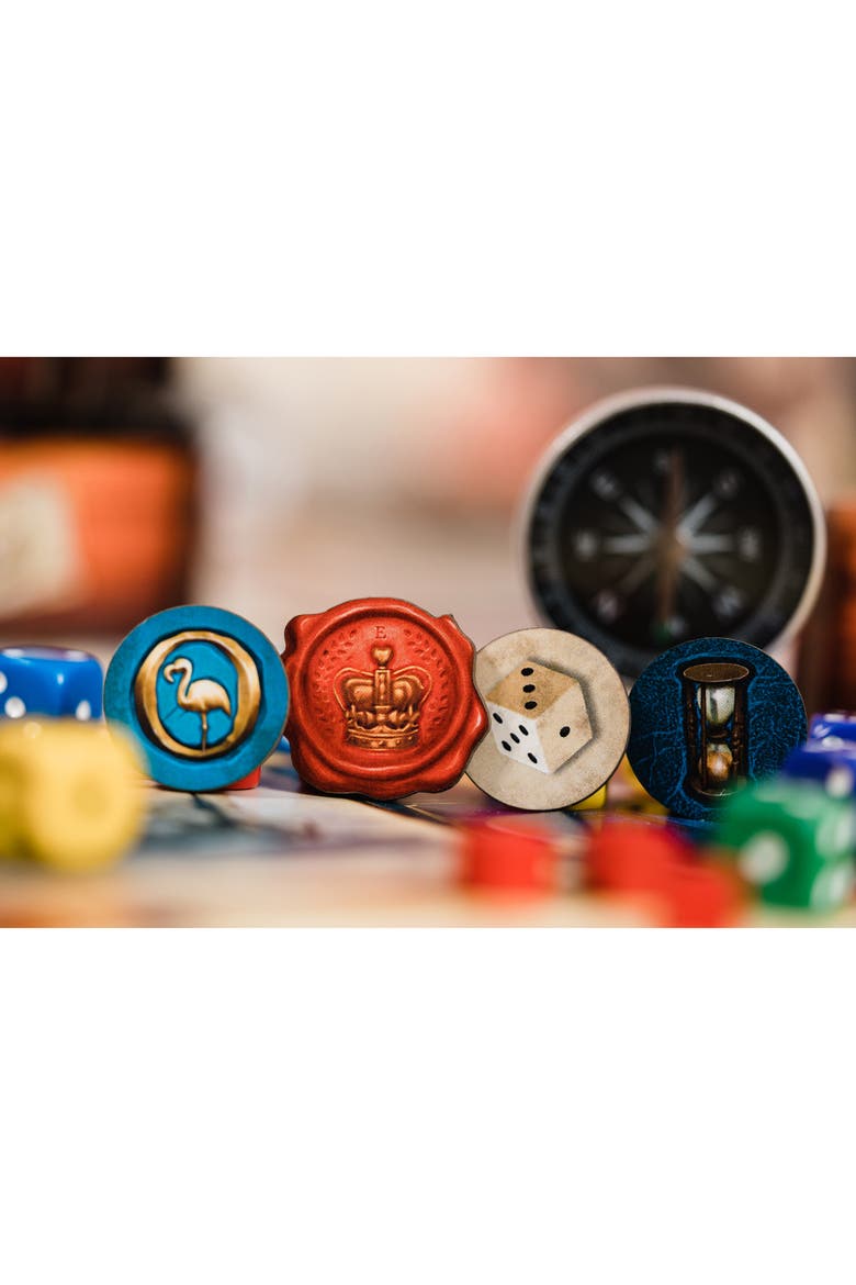 Encyclopedia Dice Based Worker Placement Board Game 4+, Alternate, color, Multicolored