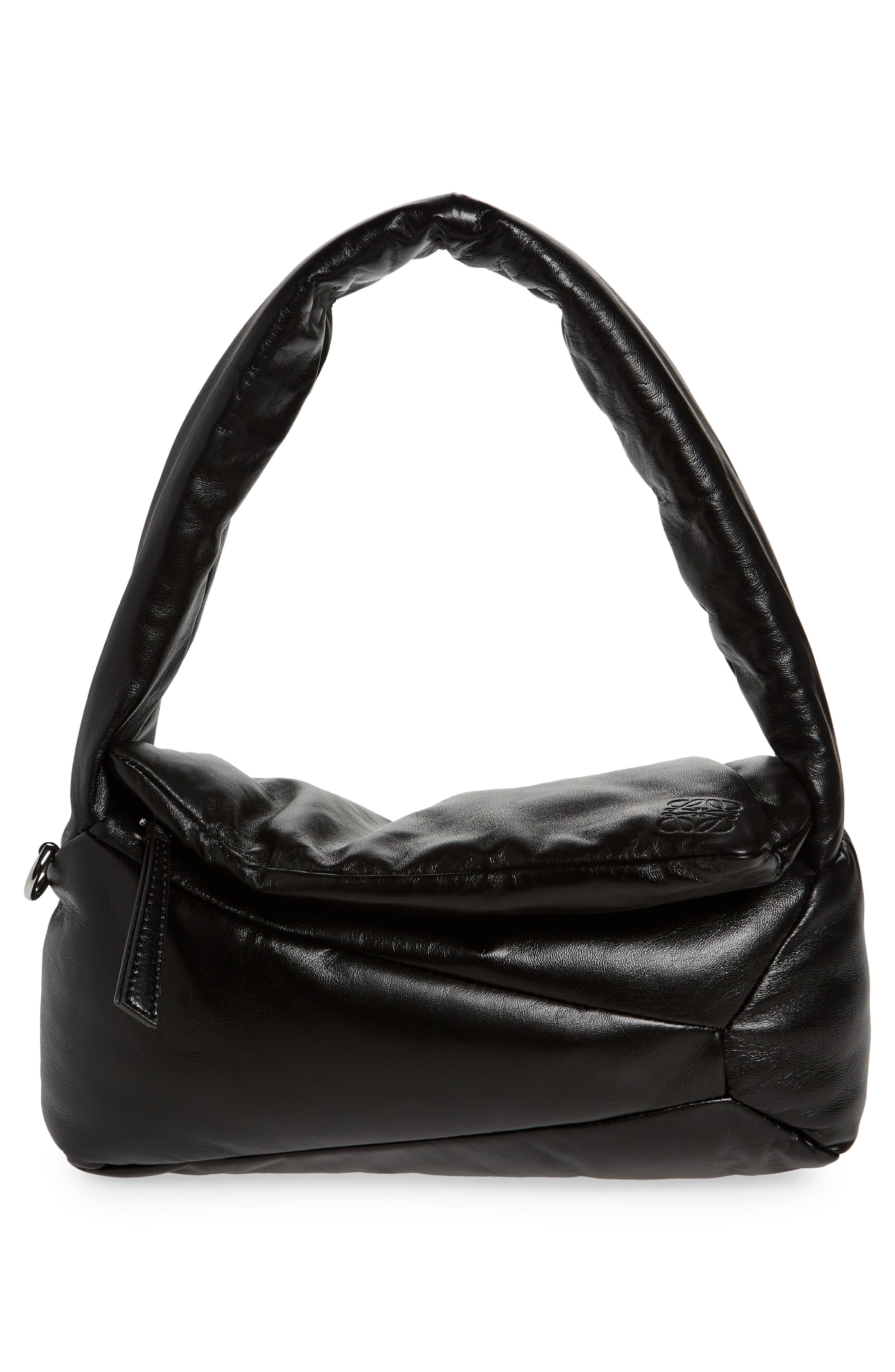 Loewe Puzzle Leather Puffer Hobo Bag, Alternate, color, 
