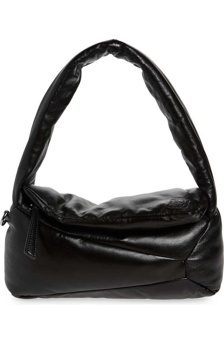 Loewe Puzzle Leather Puffer Hobo Bag, Alternate, color,