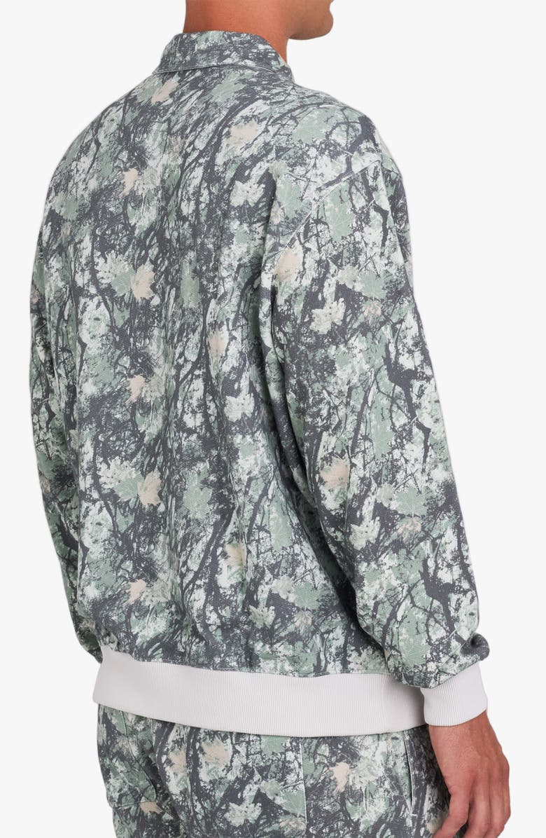 Bad Birdie French Terry Long Sleeve Polo, Alternate, color, Stealth Mode Dark