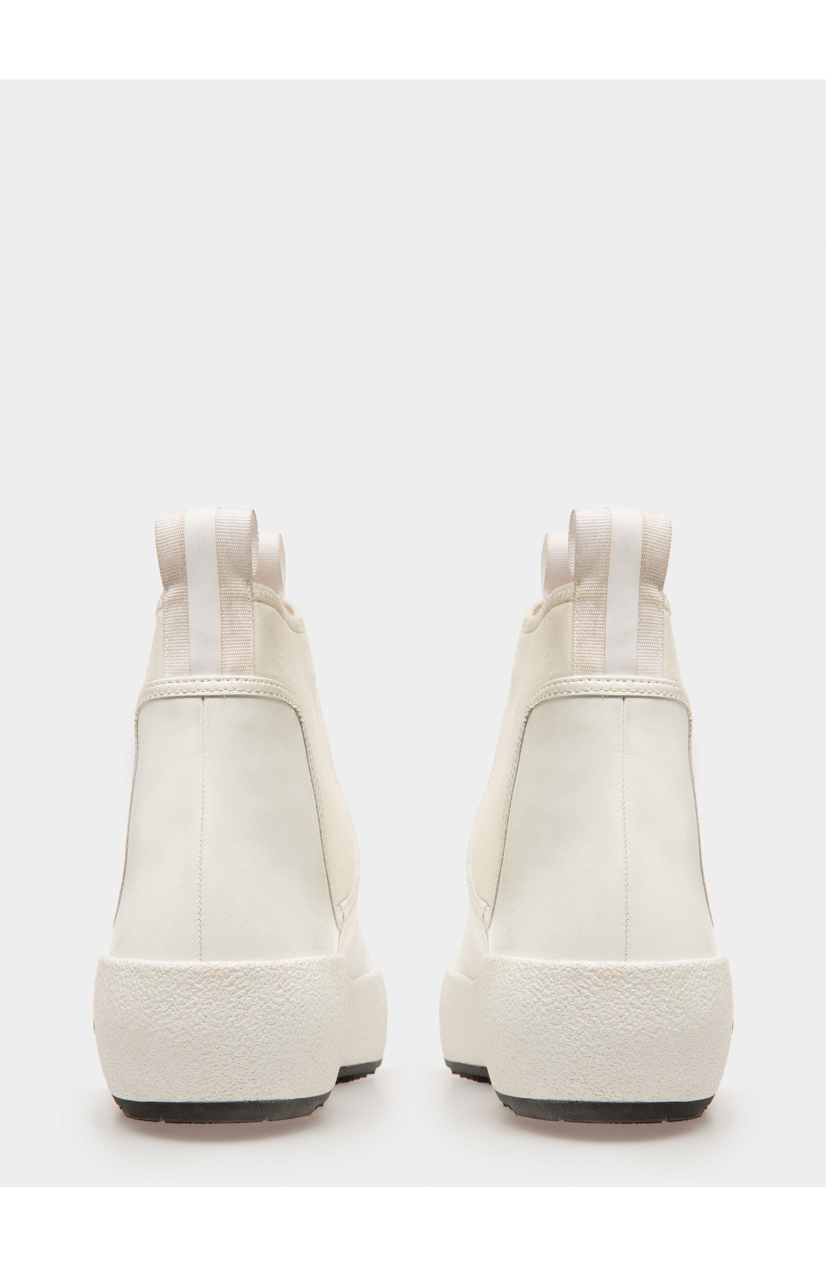 Bally Gadey Leather And Rubber Boots, Alternate, color, White