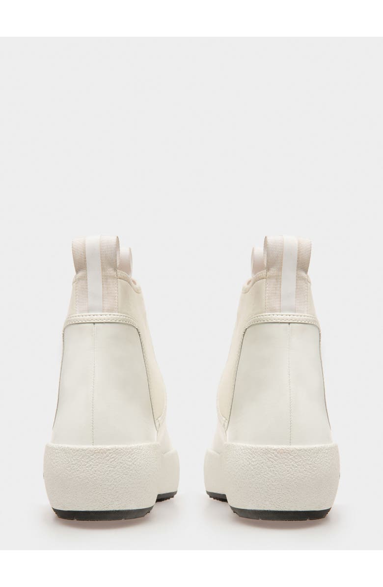 Bally Gadey Leather And Rubber Boots, Alternate, color, White