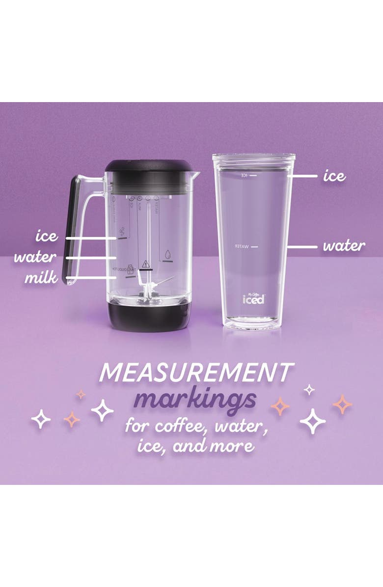 Mr. Coffee 3-in-1 Single-Serve Iced and Hot Coffee/Tea Maker with Blender with Reusable Filter, Scoop, Recipe Book, 2 Tumblers, Lids and Straws, Black, Alternate, color, Black