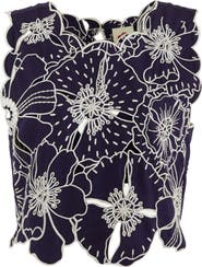 FARM Rio Richelieu Floral Embroidered Top