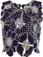FARM Rio Richelieu Floral Embroidered Top