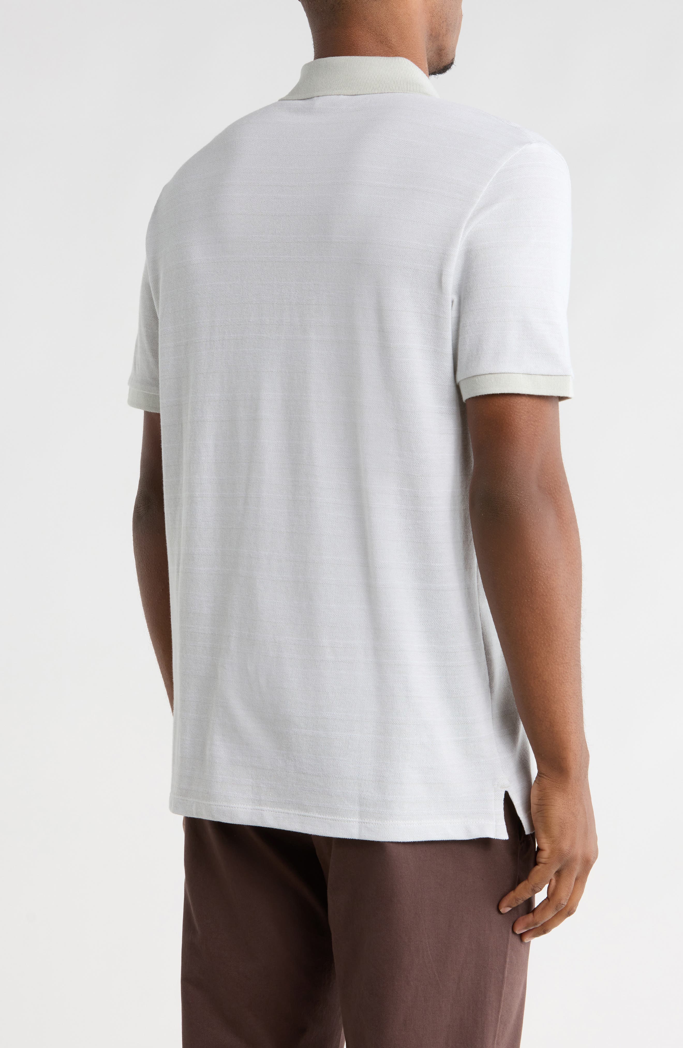 Stripe Jacquard Knit Polo - image 2