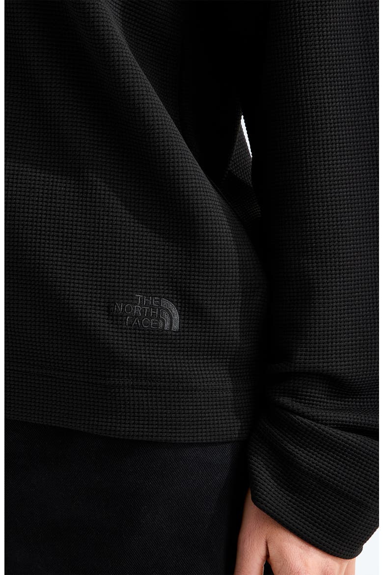 Ridge Path Waffle Long Sleeve T-Shirt, Alternate, color, TNF BLACK