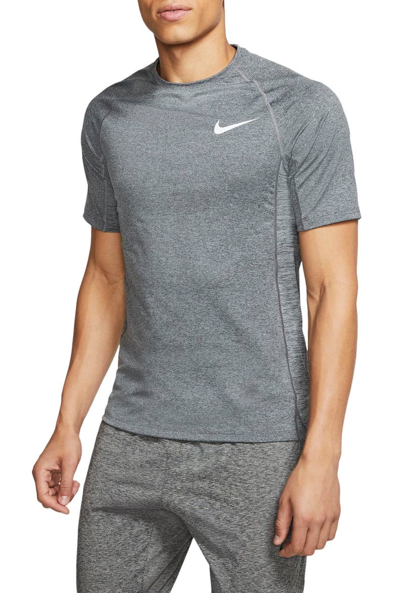 Pro Dri-FIT Performance T-Shirt, Main, color, DARK SMOKE GREY/ GREY