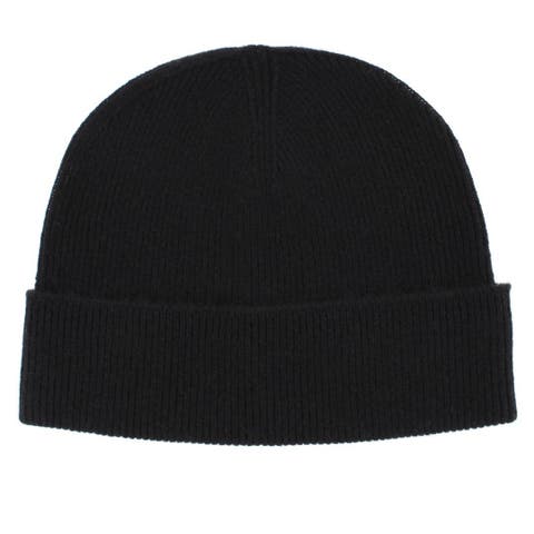 Camden Cashmere Solid Colored Micro Ribbed Beanie