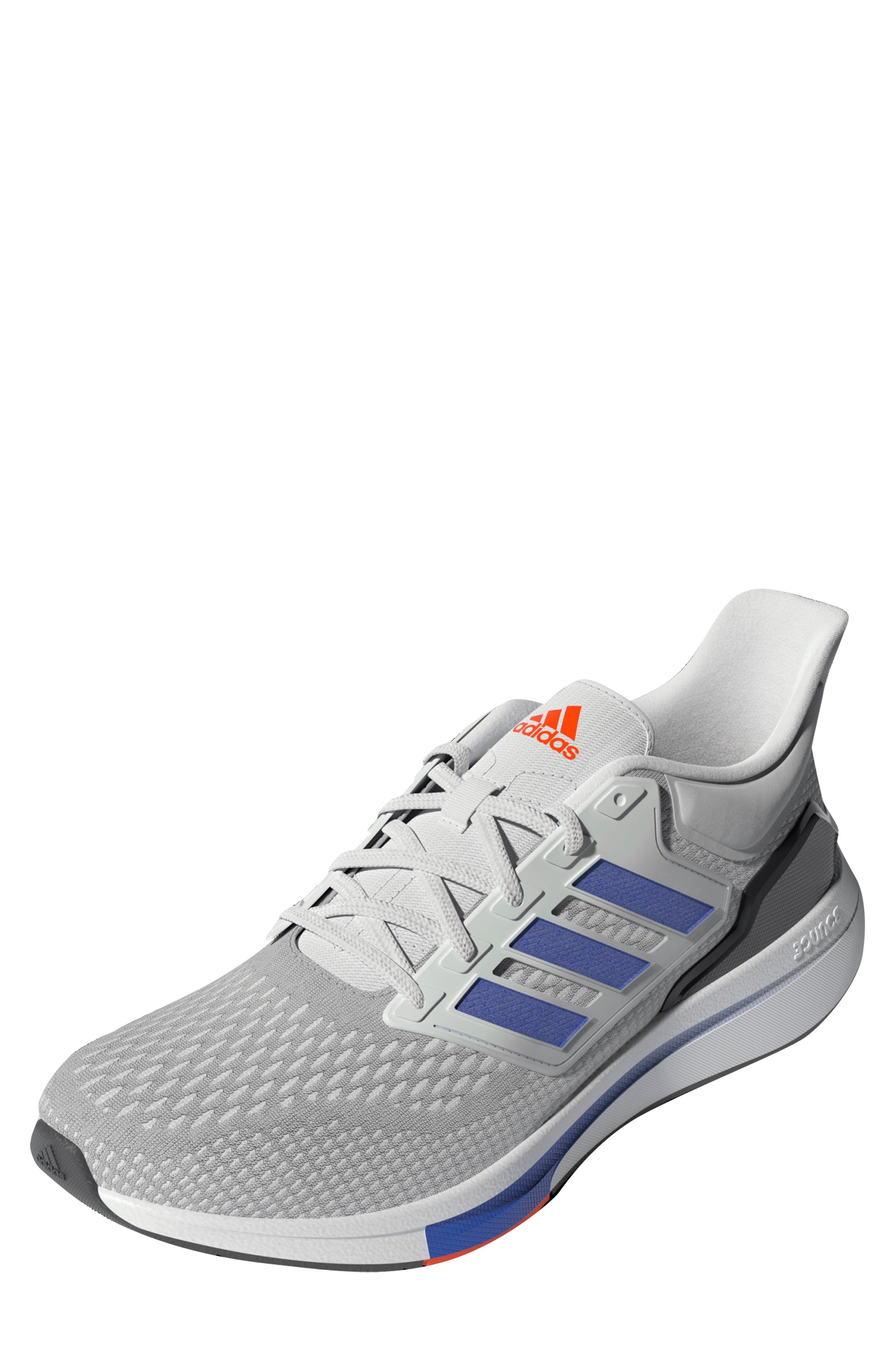 EQ21 Running Shoe, Main, color, HALO SILVER/ BLUE/ ORANGE