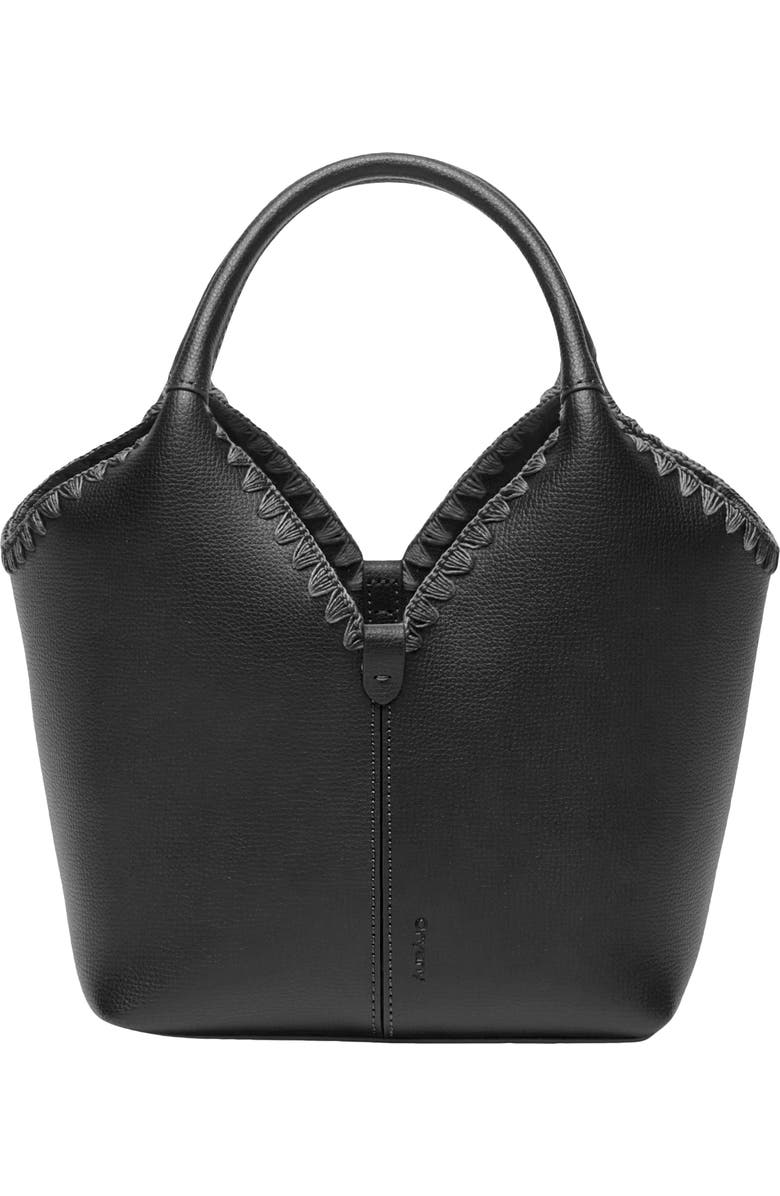 Oryany Vanessa Leather Satchel, Main, color, Black