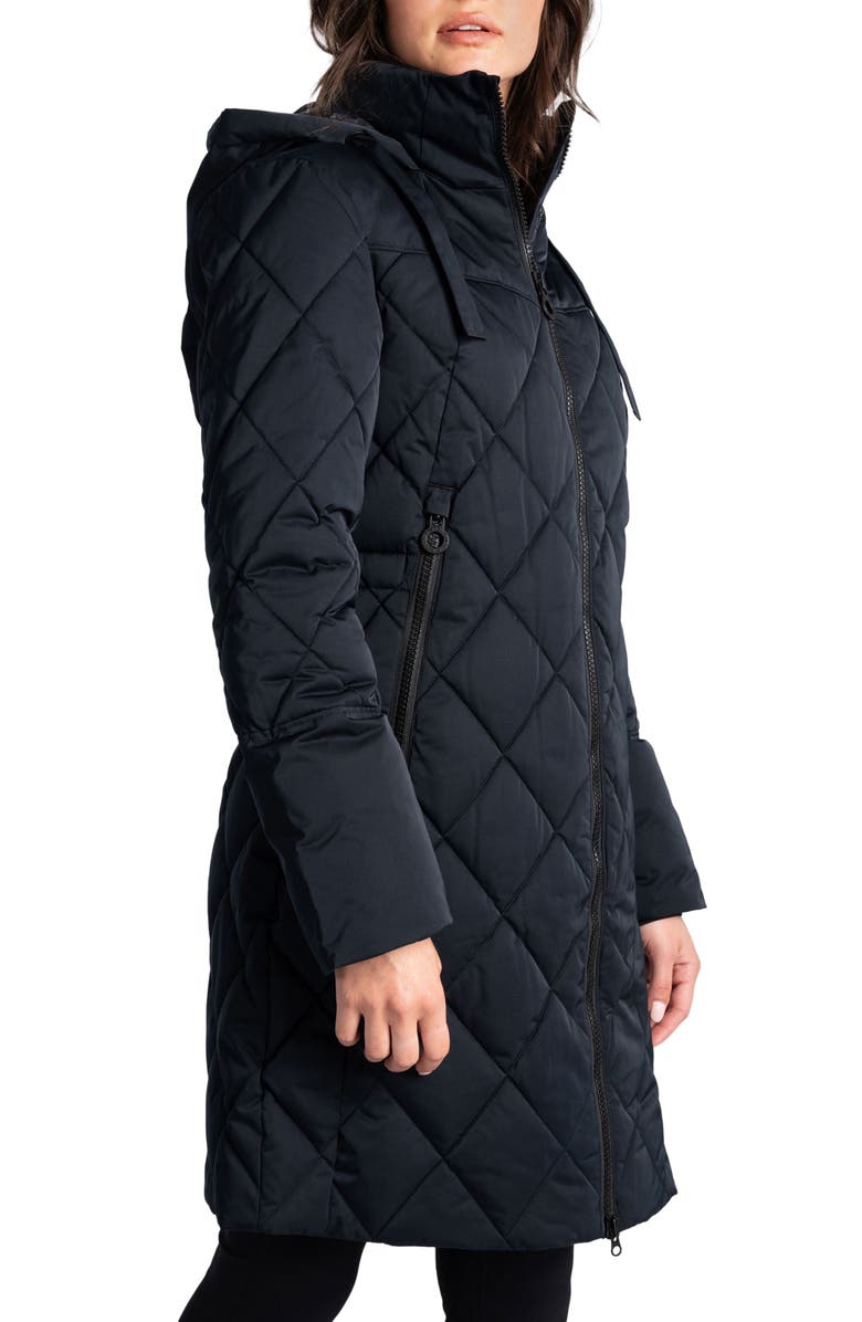 Lole Diamond Quilted Longline Jacket, Alternate, color,