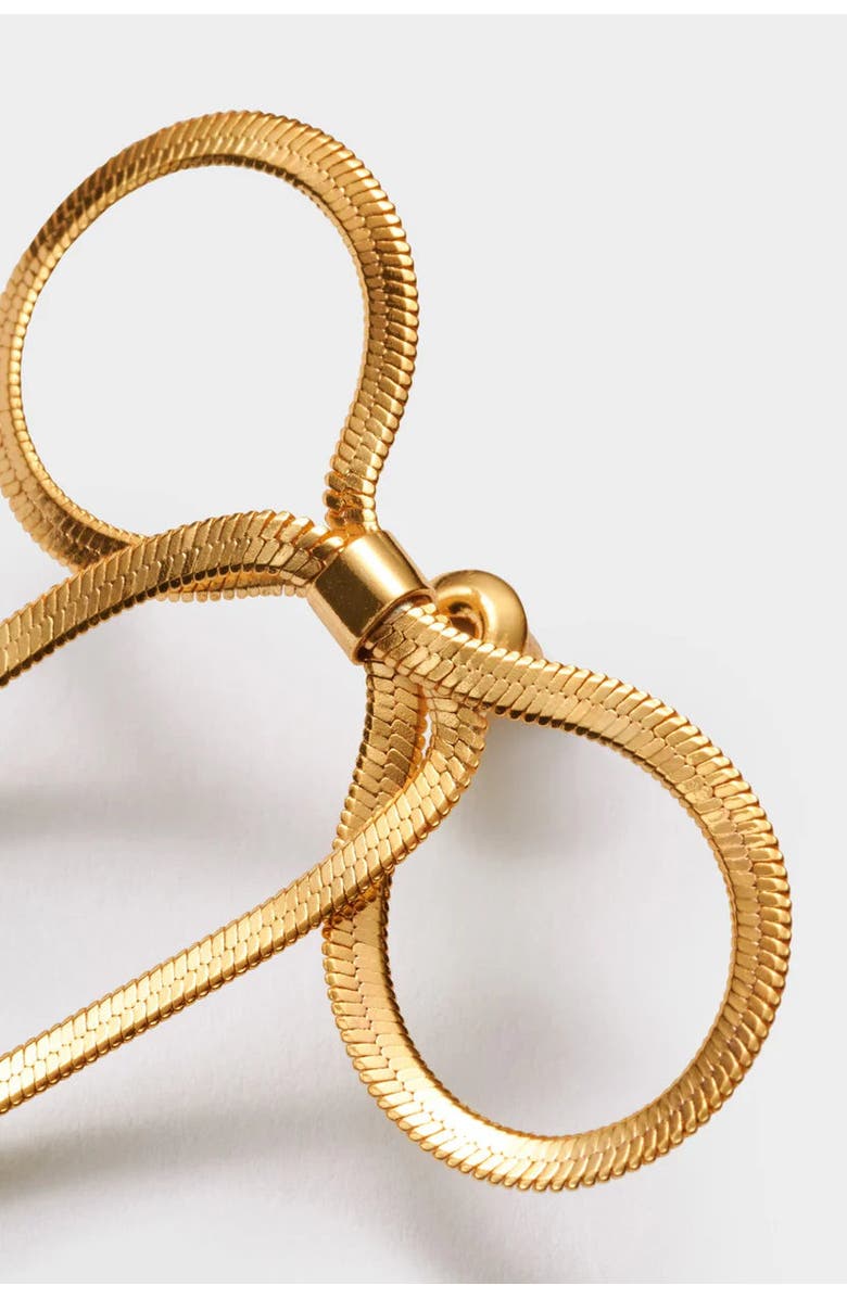 Katie Loxton Amelie Waterproof Gold Bow Oversized Earrings, Alternate, color, Gold