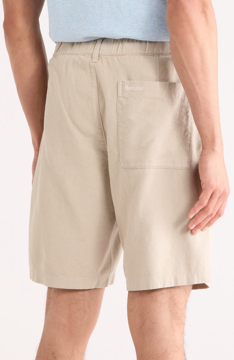 Barbour Linen & Cotton Shorts, Alternate, color, Mist