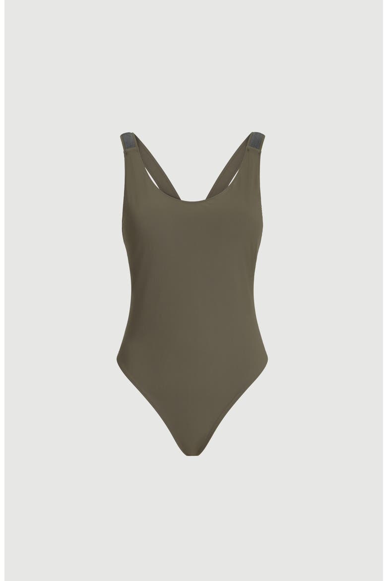 One-piece swimsuit, Main, color, Military