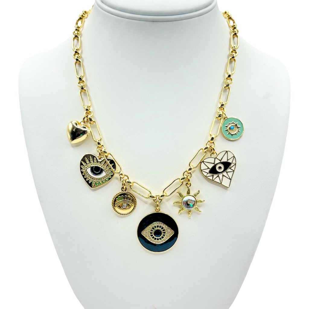 Holst + Lee Holst+lee Charm Necklace In Brown