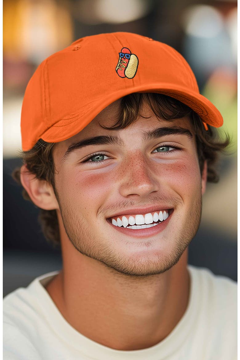 Dog Days Embroidered Casual Cap, Alternate, color, Orange