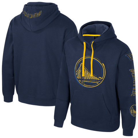 Unisex Stadium Essentials Navy Golden State Warriors Elementized Pullover Hoodie