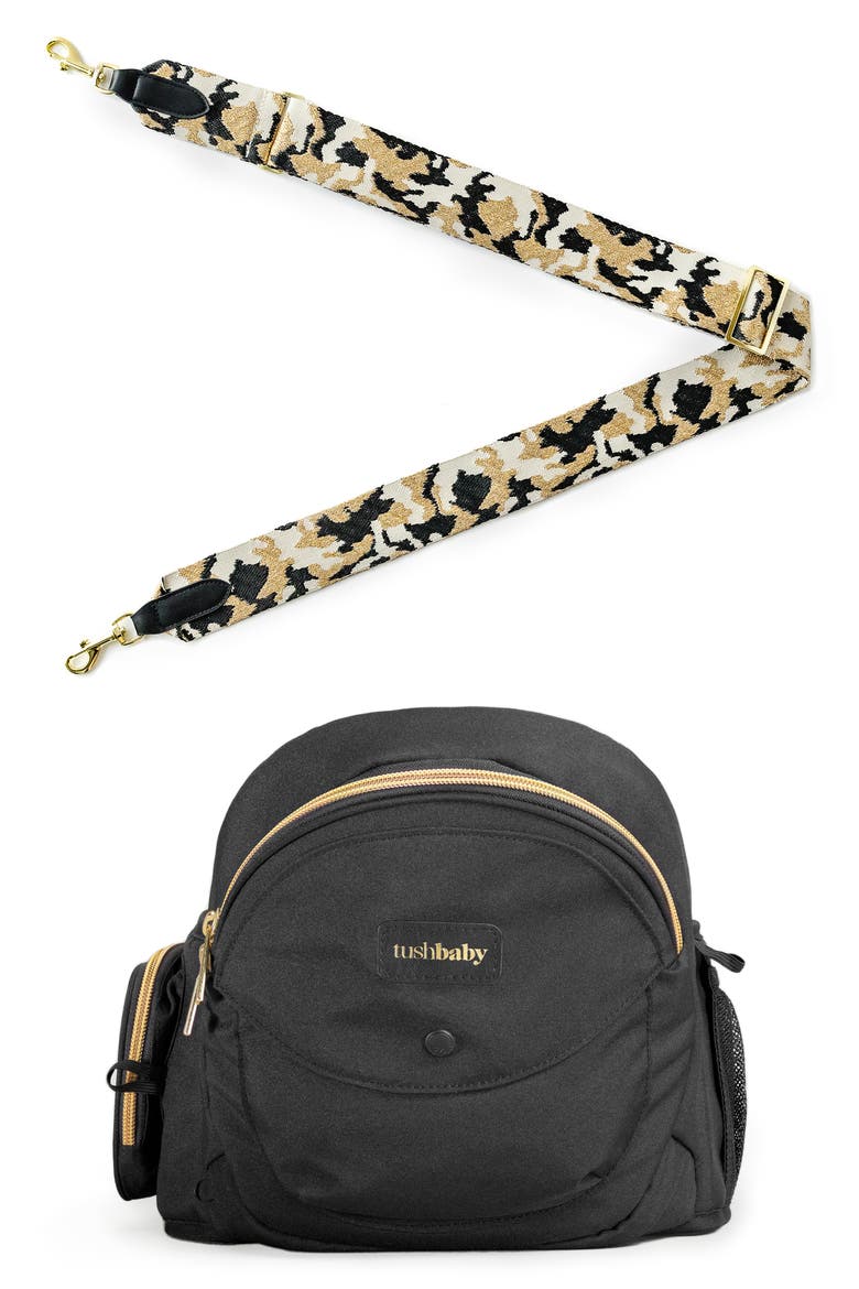 Hip Seat Carrier + Crossbody Strap Set, Main, color, BLACK AND GOLD/ ATLAS