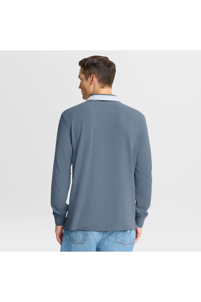 Men's Fanatics Blue Milano Cortina 2026 Winter Olympics Tipped Long Sleeve Polo, Alternate, color, Blue