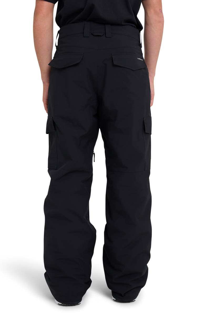 Quiksilver Porter Waterproof Snow Pants, Alternate, color, Black