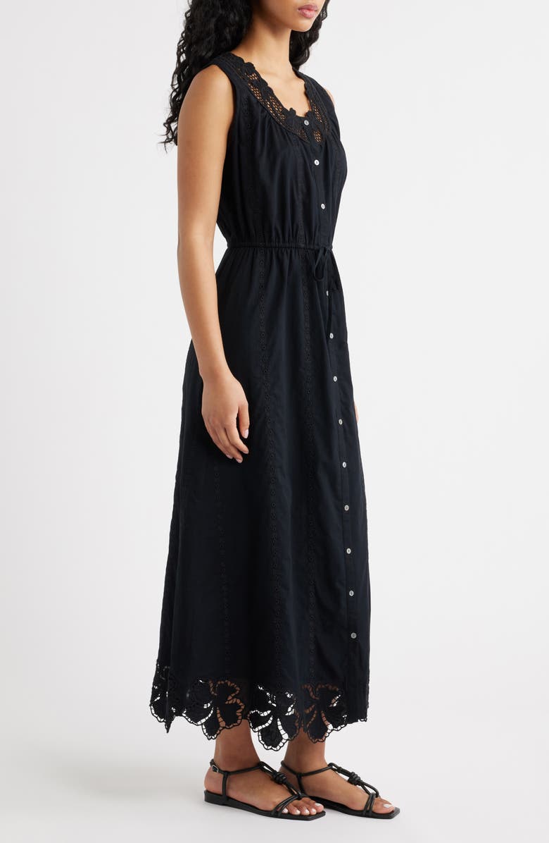 Rails Lorina Cotton Maxi Dress, Alternate, color, Black