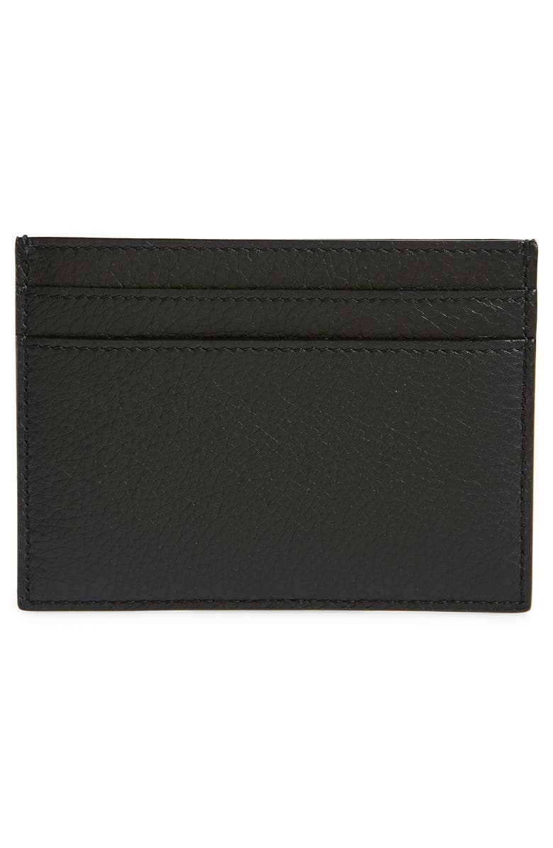 Saint Laurent Monogram Leather Card Case, Alternate, color,