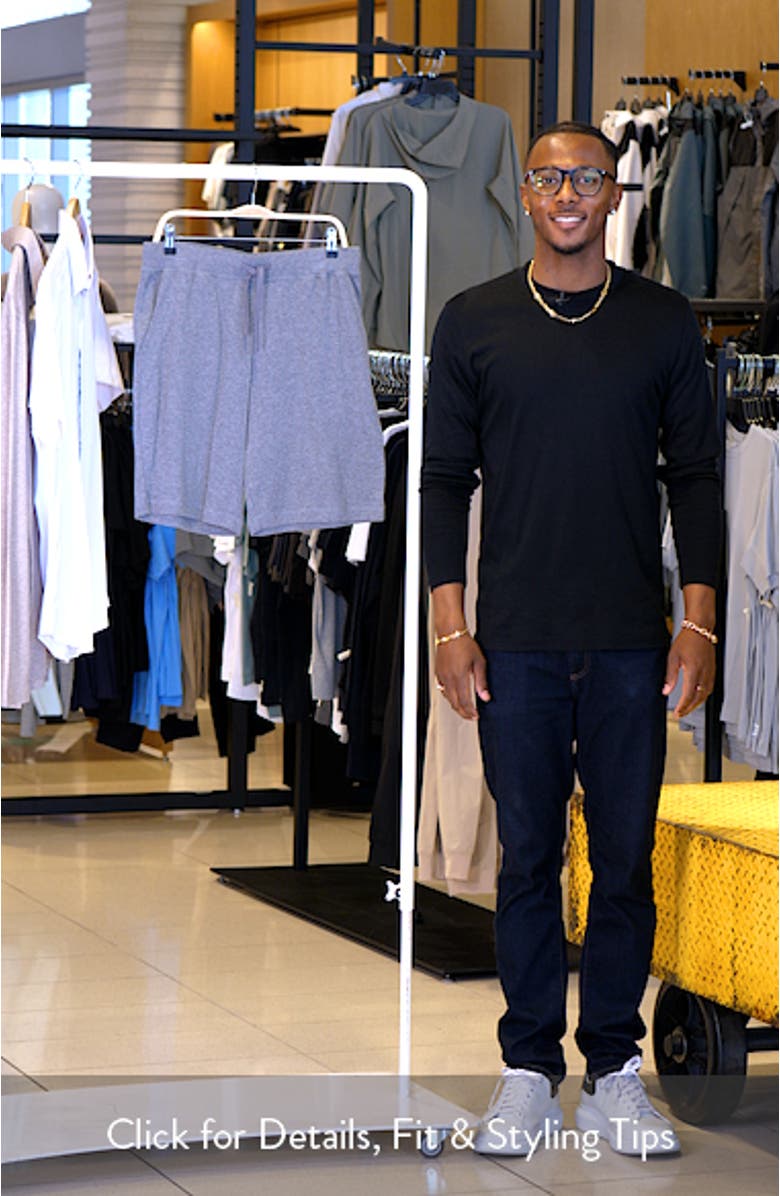 Comfort Drawstring Knit Shorts, sales video thumbnail