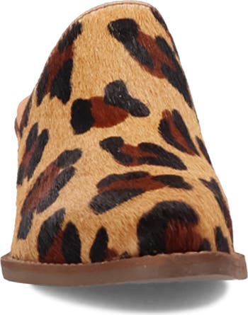 Calico Genuine Calf Hair Mule